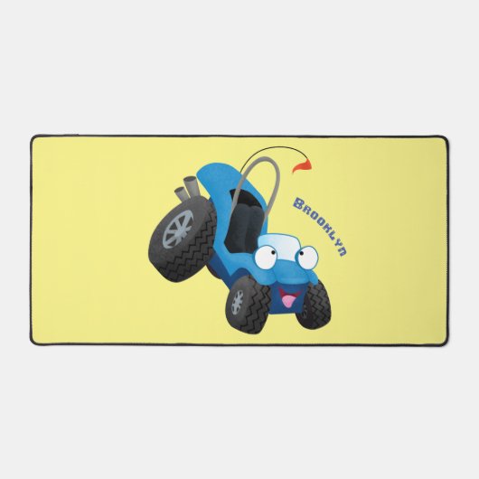 Dun buggy off road vehicle cartoon bureaumat (Voorkant)