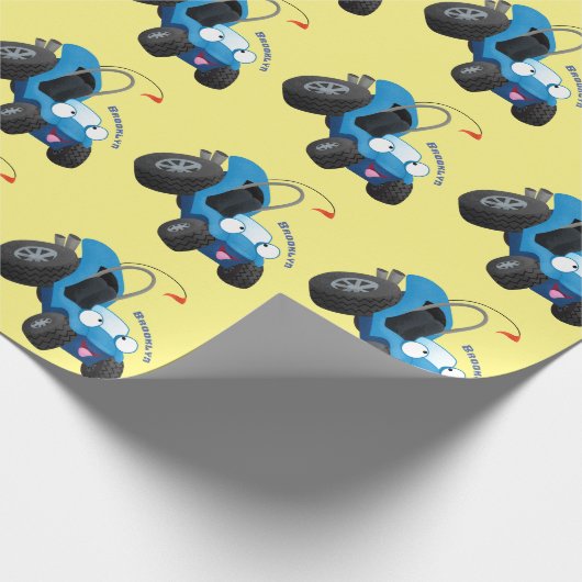 Dun buggy off road vehicle cartoon cadeaupapier (Hoek)