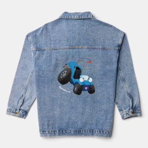 Dun buggy off road vehicle cartoon denim jacket