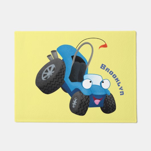 Dun buggy off road vehicle cartoon deurmat (Voorkant)