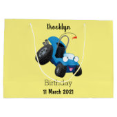 Dun buggy off road vehicle cartoon groot cadeauzakje (Achterkant)