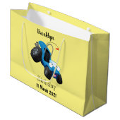 Dun buggy off road vehicle cartoon groot cadeauzakje (Voorkant Gekanteld)