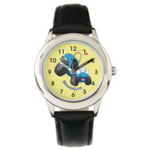 Dun buggy off road vehicle cartoon horloge