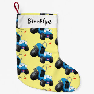 Dun buggy off road vehicle cartoon kleine kerstsok