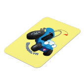 Dun buggy off road vehicle cartoon magneet (Linkerzijde)