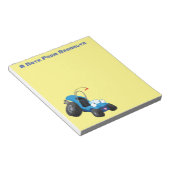 Dun buggy off road vehicle cartoon notitieblok (Schuin)