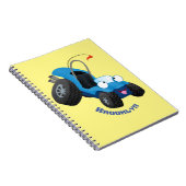 Dun buggy off road vehicle cartoon notitieboek (Rechterzijde)
