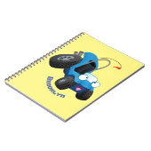 Dun buggy off road vehicle cartoon notitieboek (Linkerzijde)