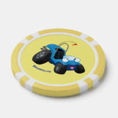 Dun buggy off road vehicle cartoon poker chips (Enkel)