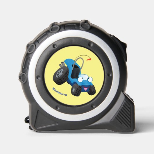 Dun buggy off road vehicle cartoon rolmaat (Voorkant)