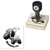 Dun buggy off road vehicle cartoon rubberstempel (Gestempeld)