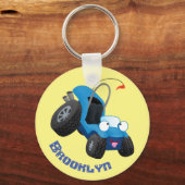 Dun buggy off road vehicle cartoon sleutelhanger (Voorkant)