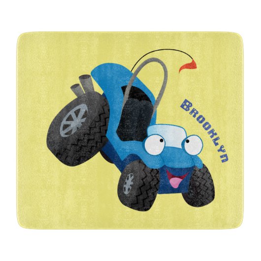 Dun buggy off road vehicle cartoon snijplank (Voorkant)