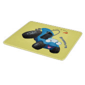 Dun buggy off road vehicle cartoon snijplank (Hoek)