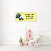 Dun buggy off road vehicle cartoon spandoek (Insitu)