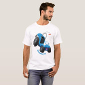 Dun buggy off road vehicle cartoon t-shirt (Voorkant volledig)