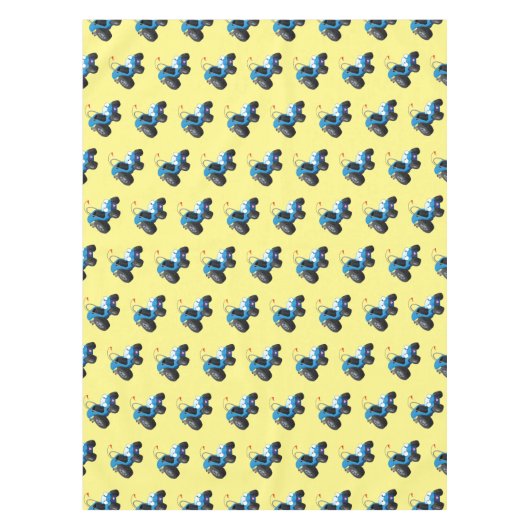 Dun buggy off road vehicle cartoon tafelkleed (Voorkant)