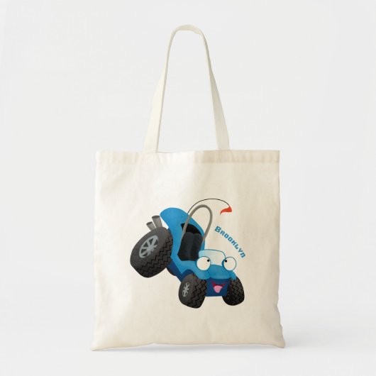 Dun buggy off road vehicle cartoon tote bag (Voorkant)