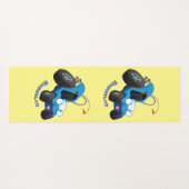 Dun buggy off road vehicle cartoon yogamat (Achterkant (horizontaal))