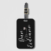 Dùn Èideann Flag Heart, Edinburgh Bagagelabel (Voorkant (verticaal))