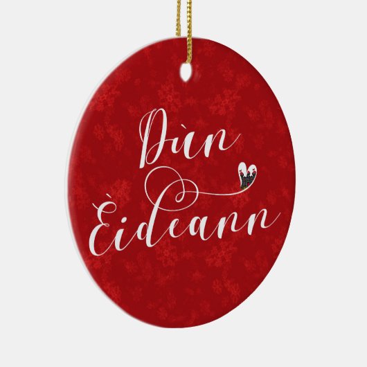 Dùn Èideann Flag Heart, Edinburgh Keramisch Ornament (Rechts)
