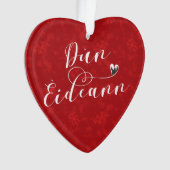 Dùn Èideann Flag Heart, Edinburgh Ornament (voorkant)