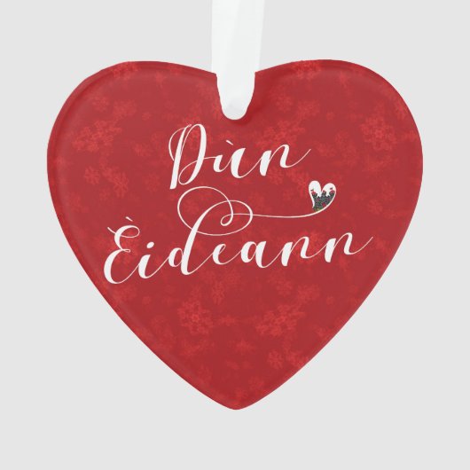 Dùn Èideann Flag Heart, Edinburgh Ornament (achterkant)