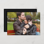 Dun formaat foto - 3x5 wijziging van onze datum kaart (Voorkant / Achterkant)