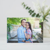 Dun formaat foto - 3x5 wijziging van onze datum kaart (Staand voorkant)