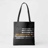 Dun Gold Line Dispatcher Flag Canvas tas (Voorkant)