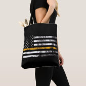 Dun Gold Line Dispatcher Flag Canvas tas (Dichtbij)