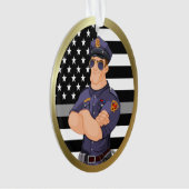 Dun grijs correctiemiddel ornament (voorkant)