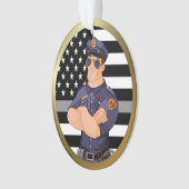 Dun grijs correctiemiddel ornament (voorkant)