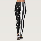 Dun. Grijze lijn correctiefunctionaris vlag Leggings (Achterkant)