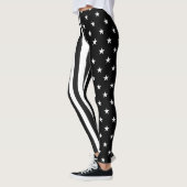 Dun. Grijze lijn correctiefunctionaris vlag Leggings (Links)