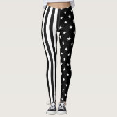 Dun. Grijze lijn correctiefunctionaris vlag Leggings (Voorkant)