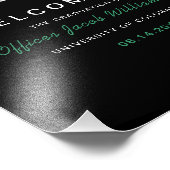 Dun groene lijn Vlag pensioen Foto Afdruk (Hoek)