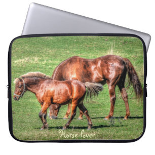 Dun Horses & Field Horse-lover Device Sleeve