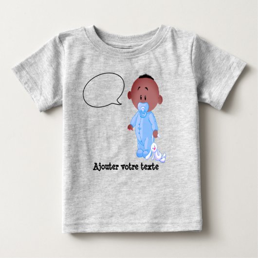 Dun jersey T-shirt voor baby (Voorkant)