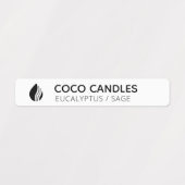 Dun. kaarsenetiket labels (Design 1)