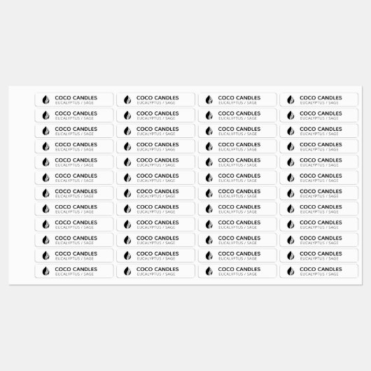 Dun. kaarsenetiket labels (Vel)