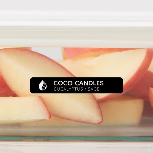 Dun. kaarsenetiket labels (Aangebracht)