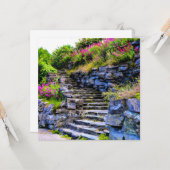 Dun Laoghaire, schilderachtig foto van Ierland Kaart (Voorkant / Achterkant in situ)