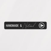 Dun Modern Jar Tamper-Proof Seal Label (Design 1)