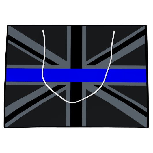 Dun ontwerp van de Uniefaansluiting voor blauwe li Groot Cadeauzakje (Voorkant)