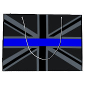 Dun ontwerp van de Uniefaansluiting voor blauwe li Groot Cadeauzakje (Achterkant)