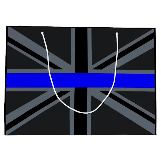 Dun ontwerp van de Uniefaansluiting voor blauwe li Groot Cadeauzakje (Achterkant)