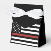 Dun Red Line USA Flag Firefighter Appreciation Bedankdoosjes (Voorkant Zijde)