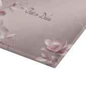 Dun Roze Bloem Snijplank (Hoek)