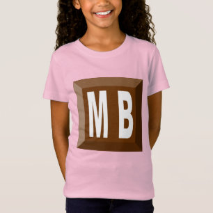 Dun roze jersey T-shirt voor MANITOBA-meisjes